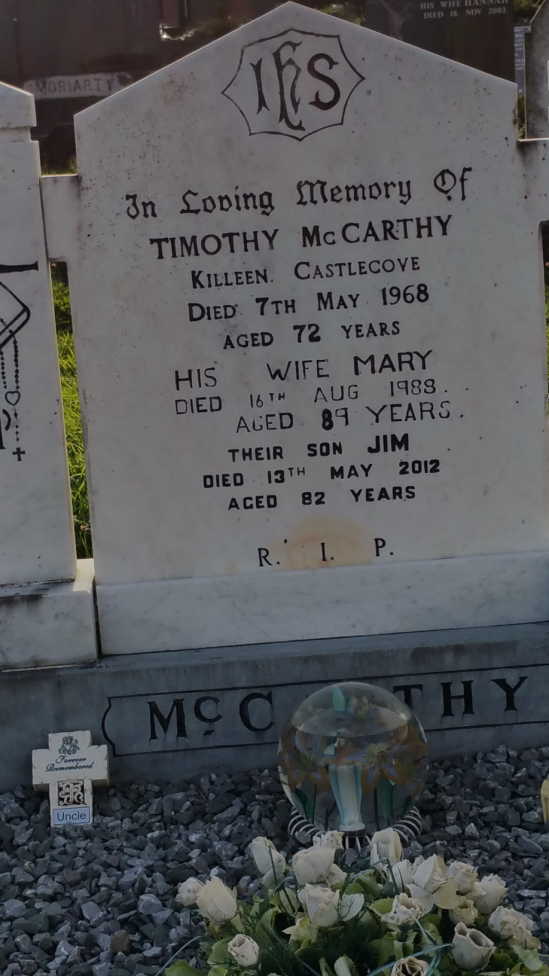 McCarthy gravestone